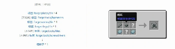 格雷科技现代版转子合成表大全,我的世界