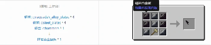 格雷科技现代版钻头合成表大全,我的世界
