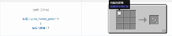 格雷科技现代版破碎宝石合成表大全,我的世界