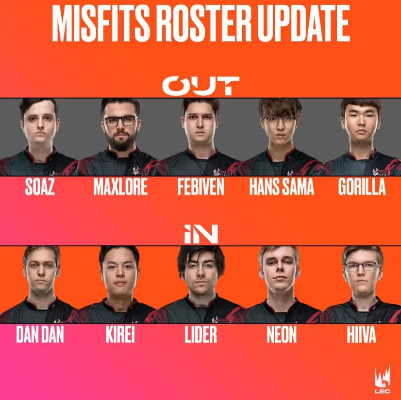 LOLLEC赛区人员变动 欧成替补MSF全队调整,LOL