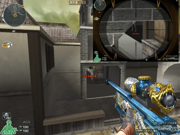 CF供电所地图狙击架点教学