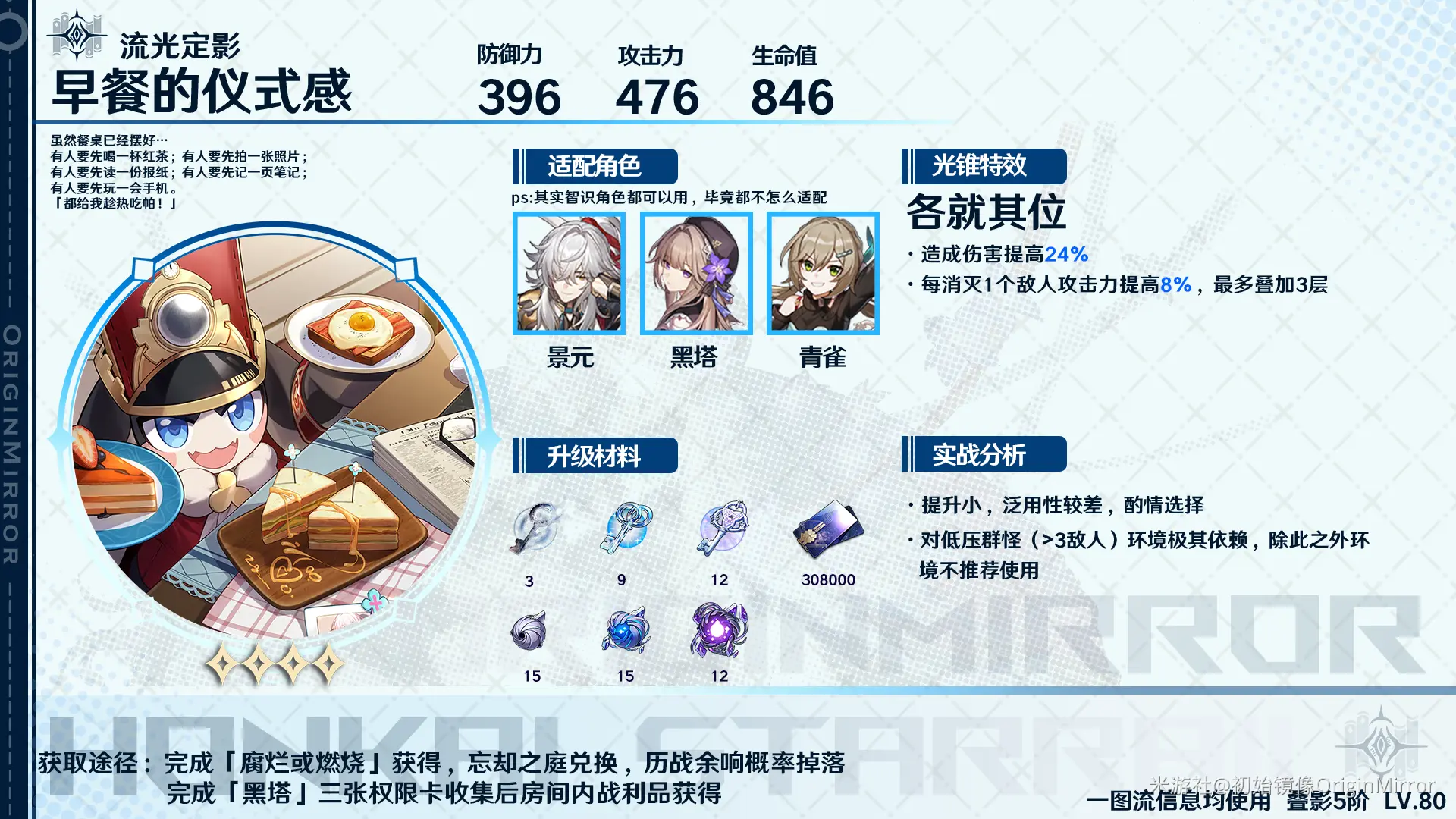 早餐的仪式感适合谁,星穹铁道