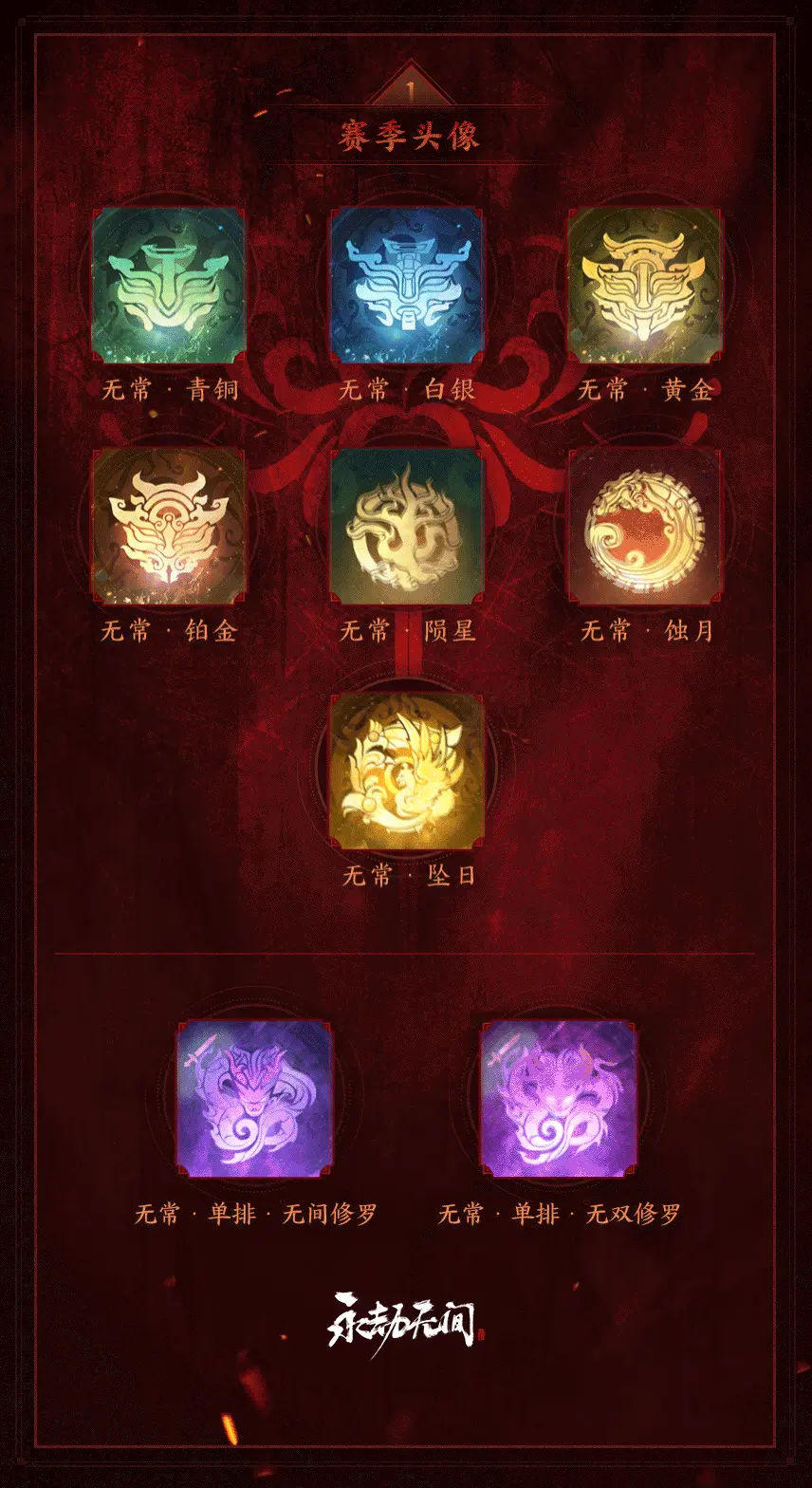 无常赛季段位结算奖励一览,永劫无间