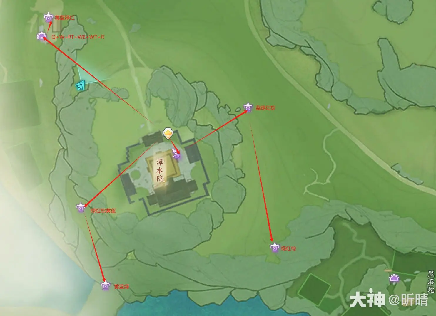 射雕黑松林探索全收集攻略,射雕