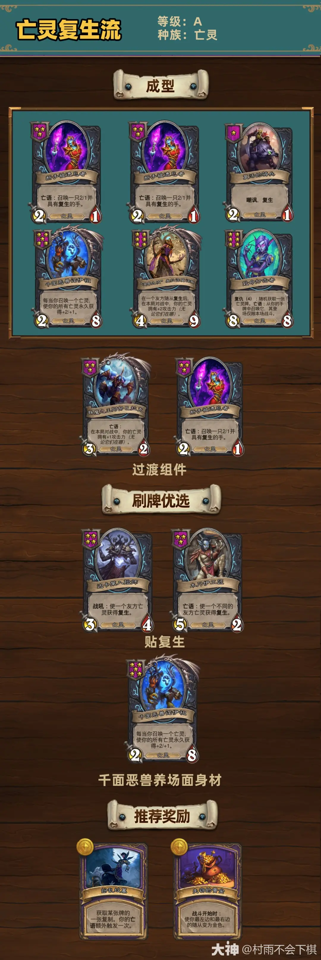 33.4.2酒馆战棋亡灵复生流玩法攻略,炉石传说