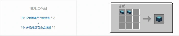 格雷科技6 16x 未绝缘线缆合成表大全我的世界