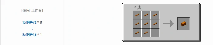 格雷科技5 8x导线合成表大全,我的世界