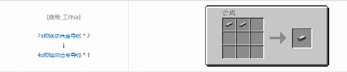 格雷科技5 4x导线合成表大全我的世界