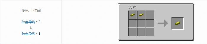 格雷科技5 4x导线合成表大全我的世界