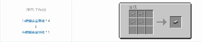 格雷科技5 4x导线合成表大全我的世界