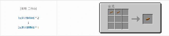 格雷科技5 2x导线合成表大全我的世界