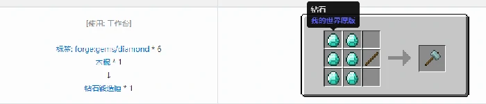 格雷科技现代版锻造锤合成表大全我的世界