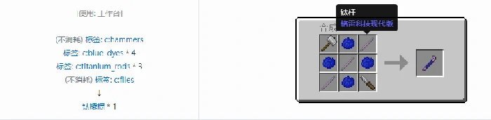 格雷科技现代版撬棍合成表大全,我的世界