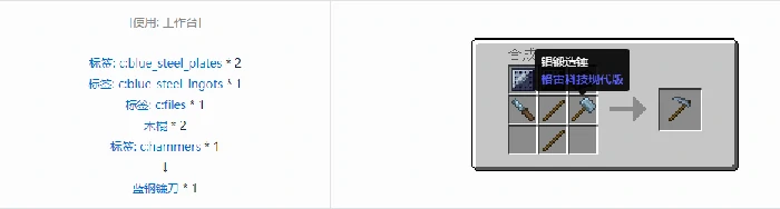 格雷科技现代版镰刀合成表大全,我的世界