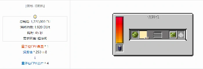 格雷科技现代版芯片合成表大全,我的世界