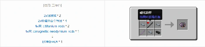 格雷科技现代版组件合成表大全,我的世界