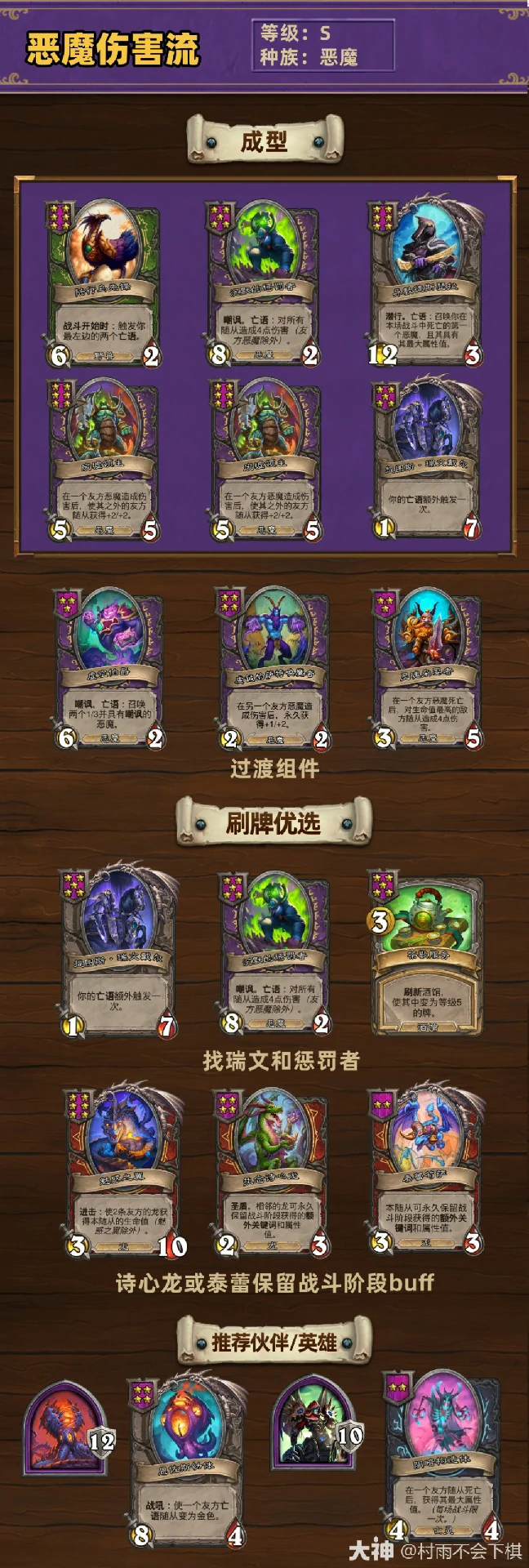 33.6.2酒馆战棋恶魔伤害流玩法攻略,炉石传说