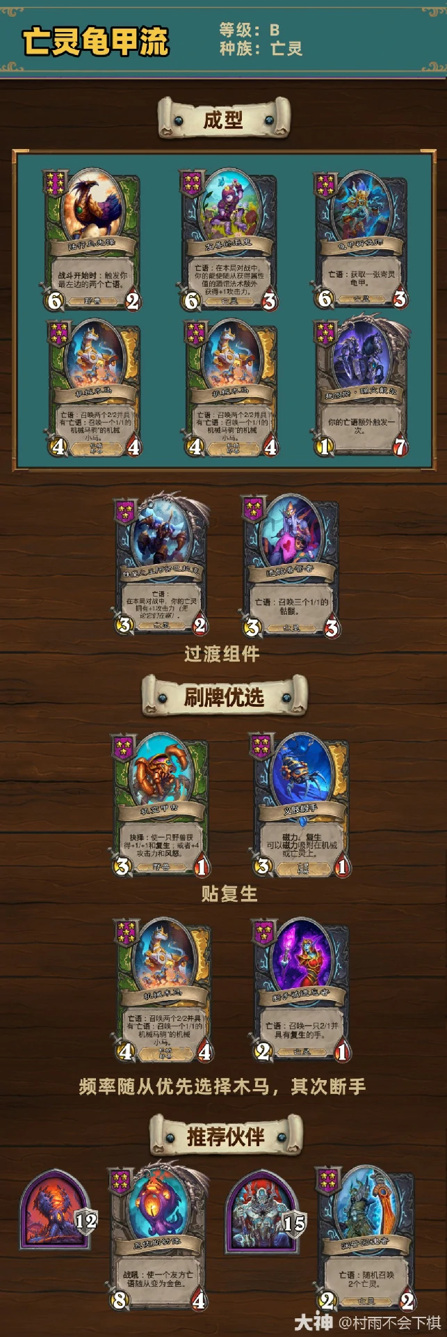 33.6.2酒馆战棋亡灵龟甲流玩法攻略,炉石传说