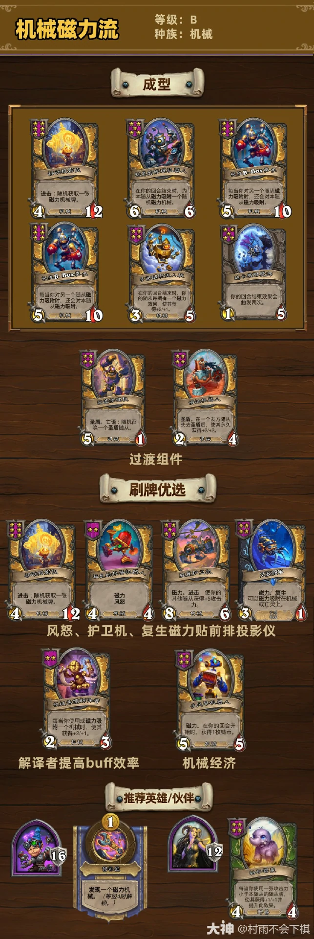 33.6.2酒馆战棋机械磁力流玩法攻略,炉石传说