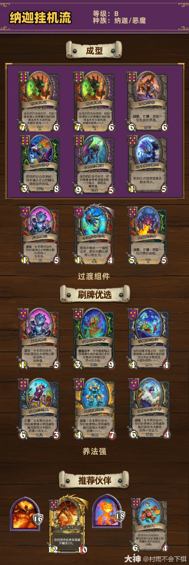 33.6.2酒馆战棋纳迦挂机流玩法攻略,炉石传说