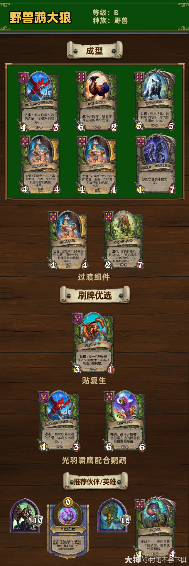 33.6.2酒馆战棋野兽鹉大狼玩法攻略 炉石传说