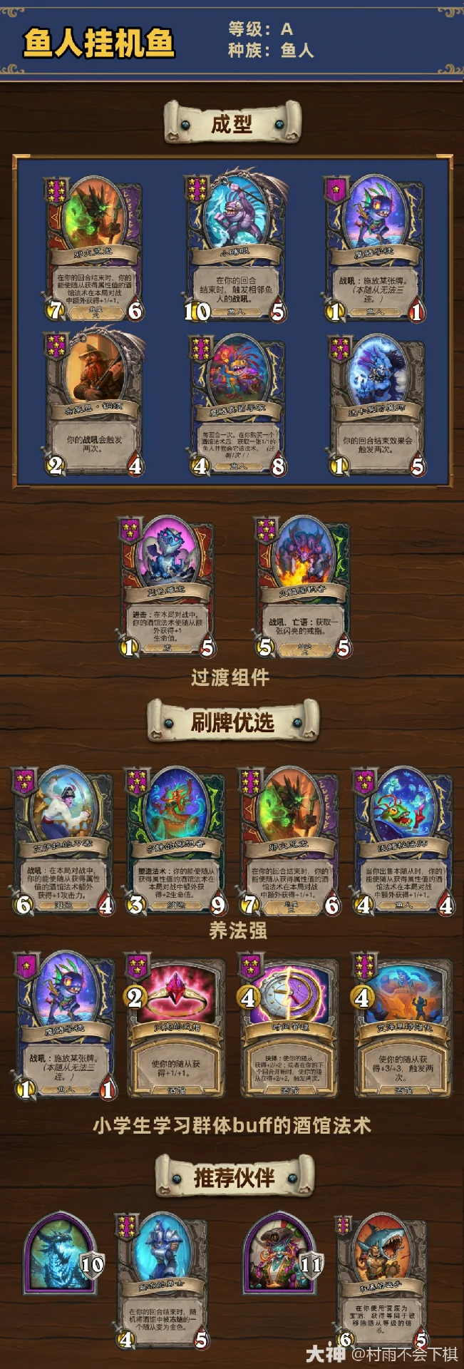 33.6.2酒馆战棋鱼人挂机鱼玩法攻略,炉石传说