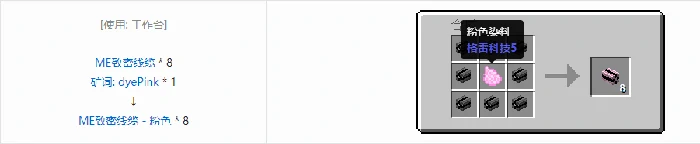 应用能源2ME致密线缆合成表大全我的世界