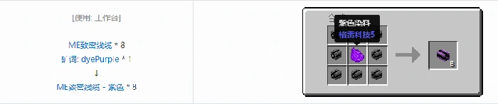 应用能源2ME致密线缆合成表大全我的世界