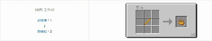 我的世界烈焰粉有什么用,我的世界