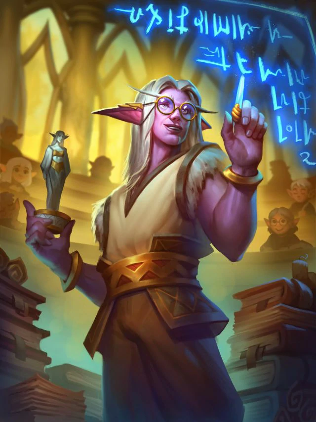 炉石传说上层精灵教师卡牌图鉴,炉石传说