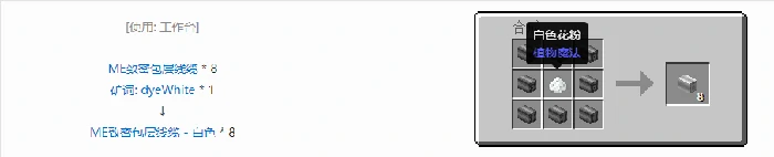 应用能源2ME致密包层线缆合成表大全我的世界