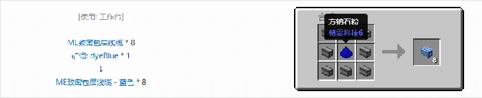 应用能源2ME致密包层线缆合成表大全我的世界