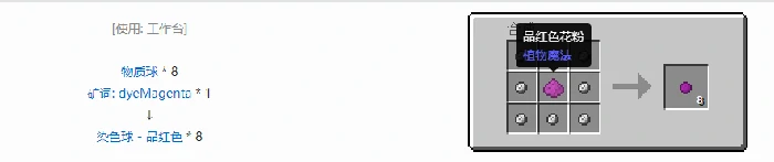 应用能源2染色球合成表大全我的世界