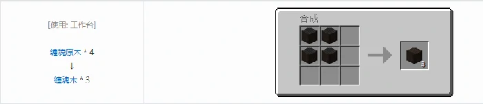诡厄巫法缠魂木装饰方块合成表大全我的世界