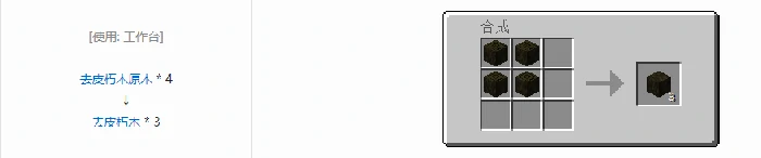 诡厄巫法朽木装饰方块合成表大全,我的世界