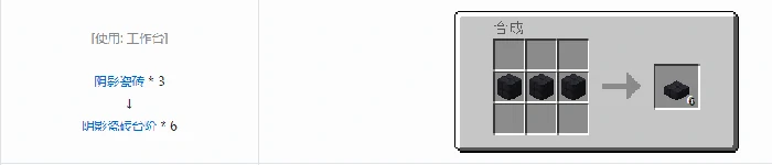 诡厄巫法阴影石装饰方块合成表大全,我的世界