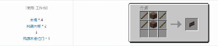 诡厄巫法风袭木装饰方块合成表大全我的世界