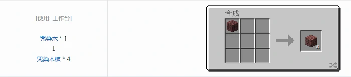 诡厄巫法咒染木装饰方块合成表大全我的世界