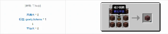 诡厄巫法咒染木装饰方块合成表大全我的世界