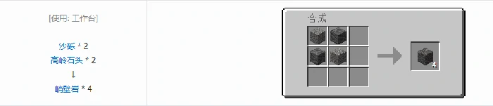 诡厄巫法峭壁岩装饰方块合成表大全我的世界