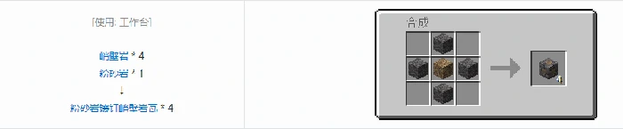 诡厄巫法峭壁岩装饰方块合成表大全我的世界