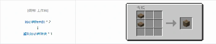 诡厄巫法粉砂岩装饰方块合成表大全我的世界