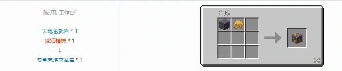 诡厄巫法末地玄武岩装饰方块合成表大全我的世界