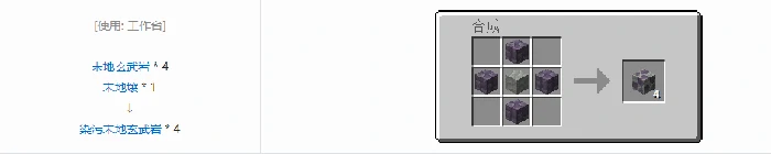 诡厄巫法末地玄武岩装饰方块合成表大全我的世界