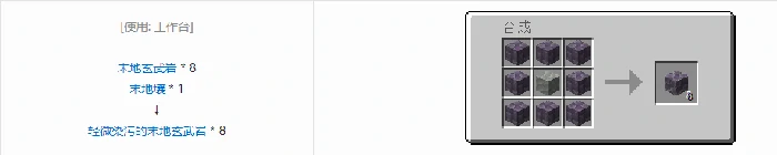 诡厄巫法末地玄武岩装饰方块合成表大全我的世界