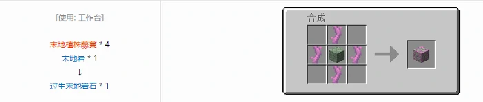 诡厄巫法末地岩装饰方块合成表大全我的世界