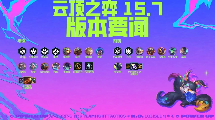 15.7英雄调整一览