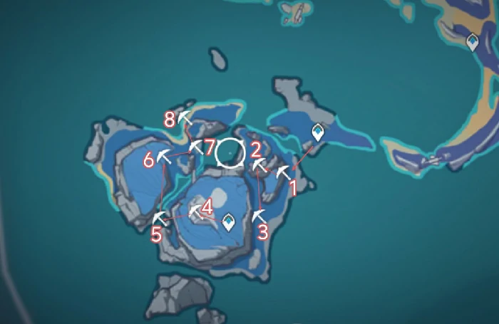 虹滴晶采集路线,原神