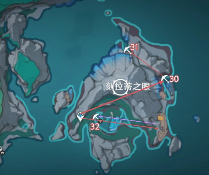 虹滴晶采集路线,原神