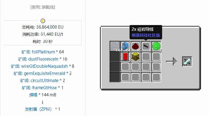 格雷科技社区版核心机器组件合成表大全,我的世界